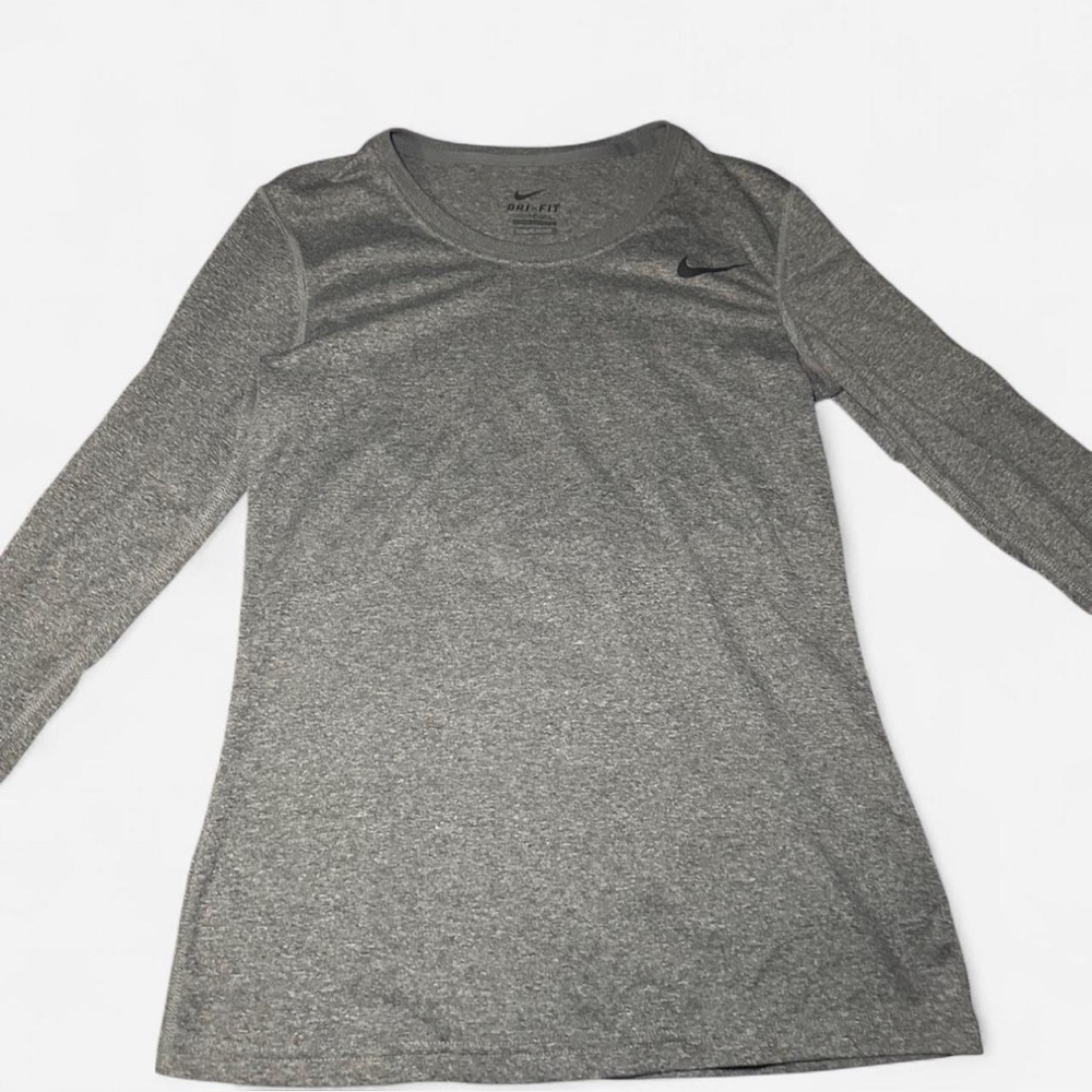 Grey Nike Dri-Fit long sleeve top